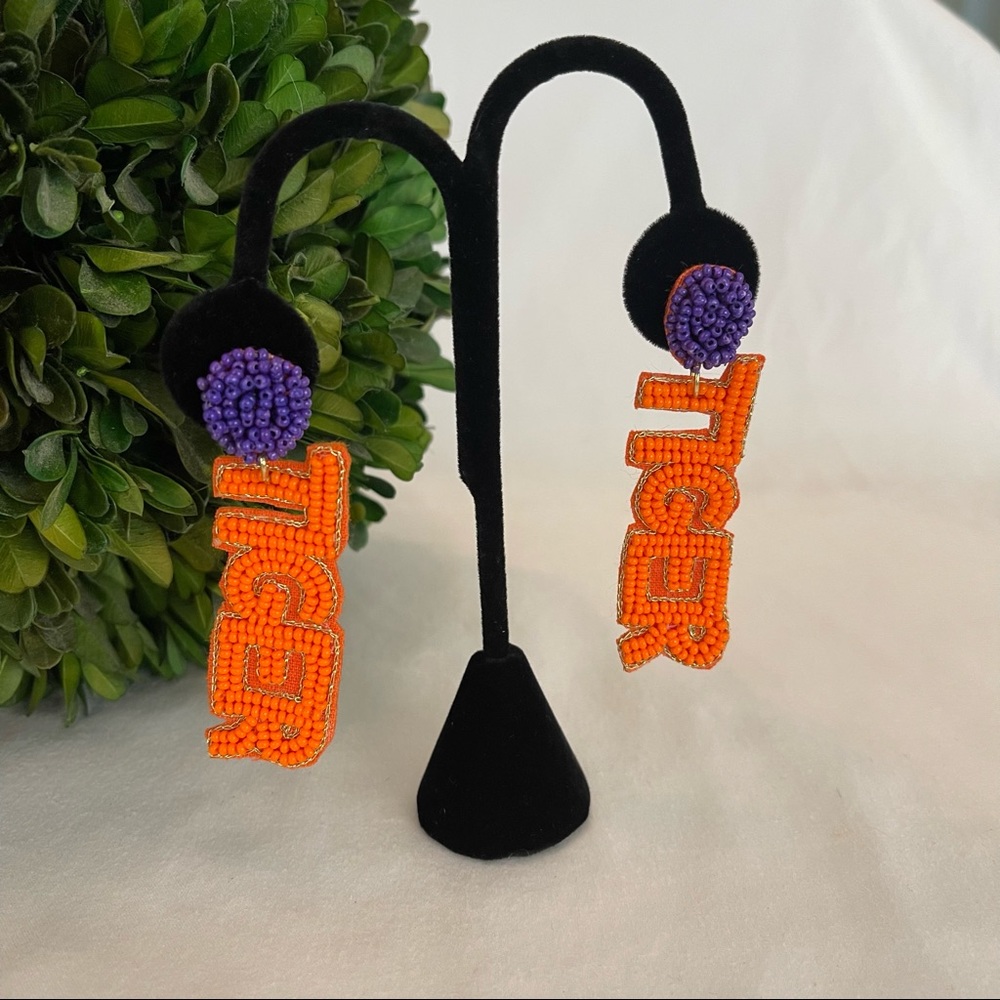Clemson Game Day Earrings